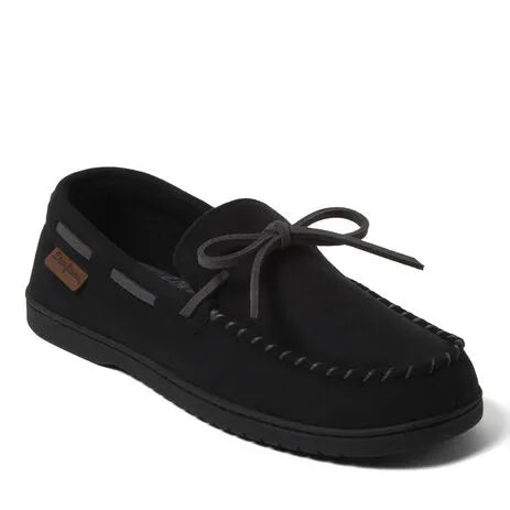 Men's Toby Microsuede Moccasin with Tie and Whipstitch