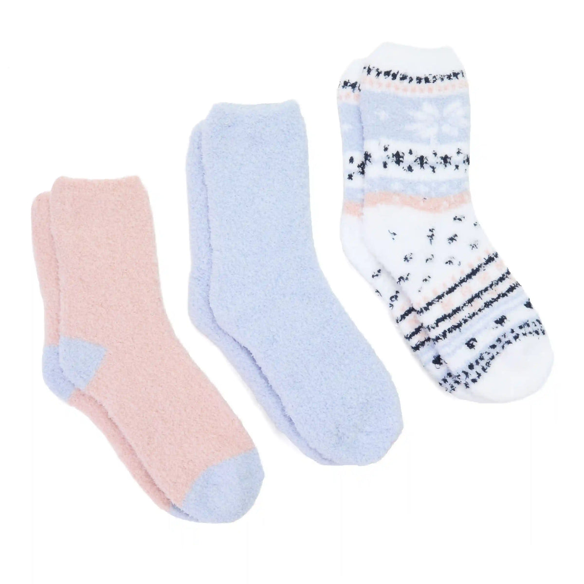 Ladies Cozy Crew Socks 3 Pack