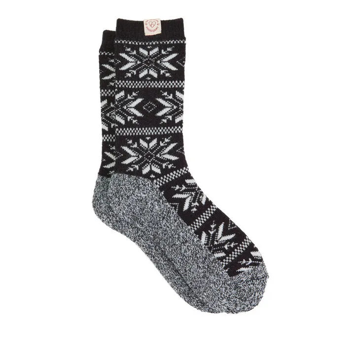Ladies Star Brushed Heat Sock