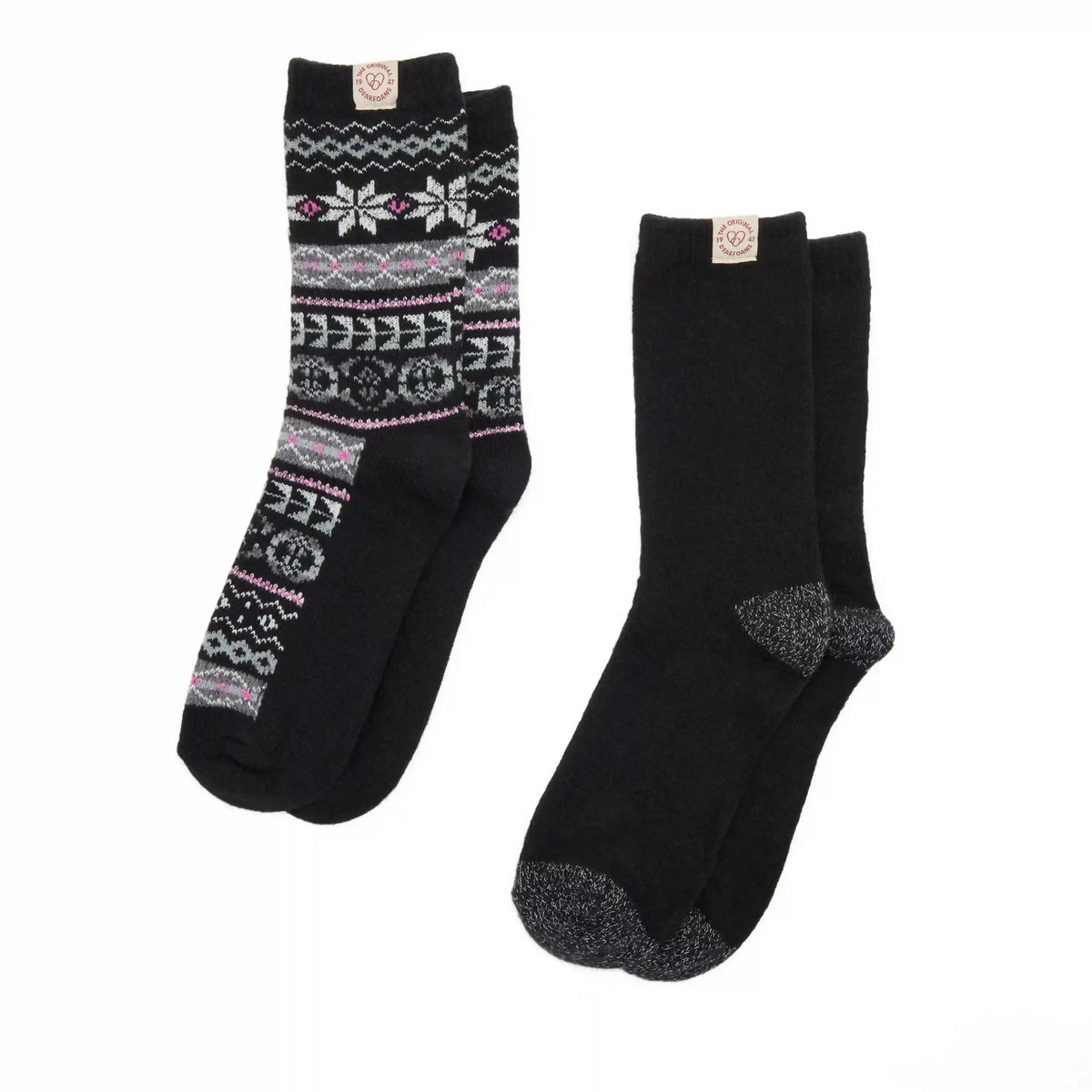 Ladies Fairaisle Crew Socks