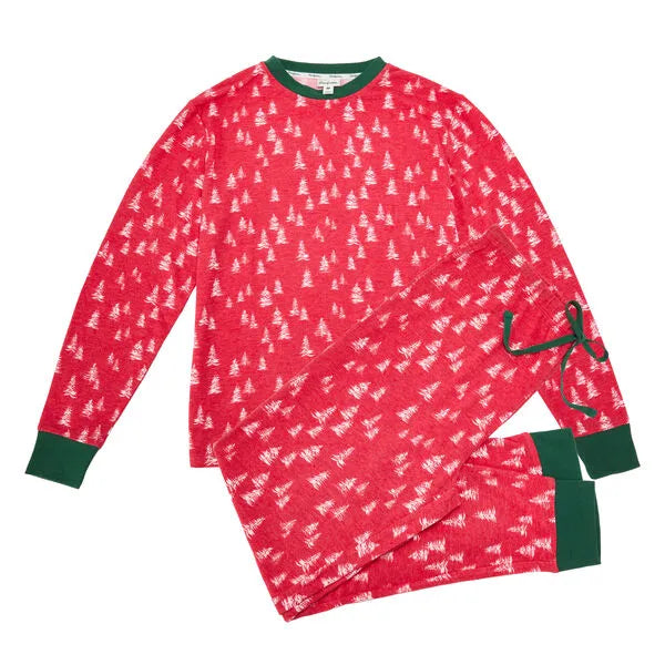 Women's Tossed Trees 2 Piece Pajama Set
