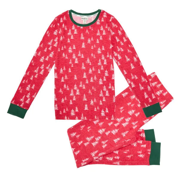 Youth/Toddler Tossed Trees 2 Piece Pajama Set