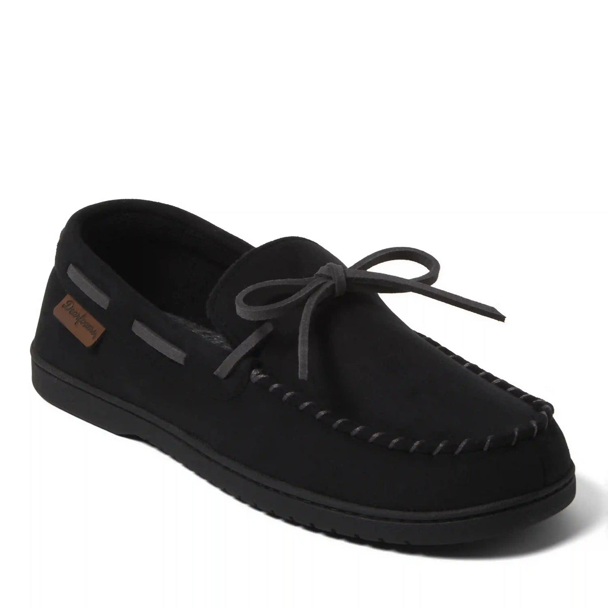 Men's Toby Microsuede Moccasin with Tie and Whipstitch