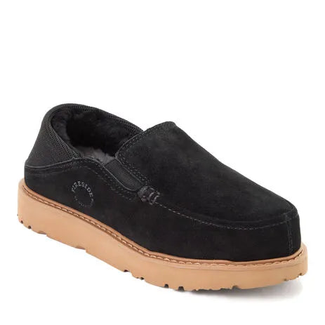 Women's Fireside by Dearfoams Suede Sport Knit Loafer - Water Resistant