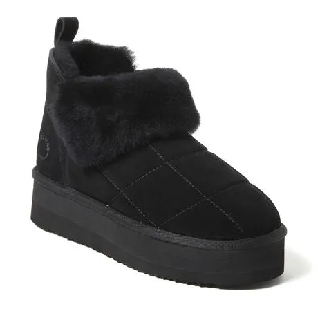 Women's Bayswater Genuine Shearling Quilted Platform Bootie